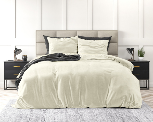 Baršunasta posteljina 140x200/220 mikroperkal Velvet Uni