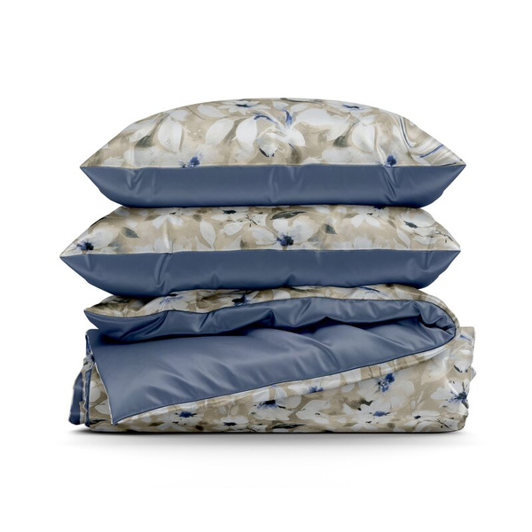 Posteljina 140x200 cm od pamučnog satena s cvjetnim uzorkom SPRING