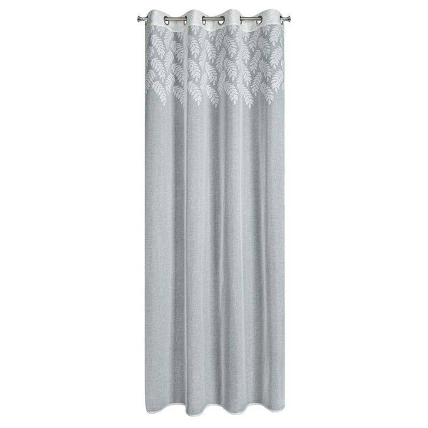 Zavjesa s ukrasnom trakom od jacquard listova u gornjem dijelu 140x250 Anet