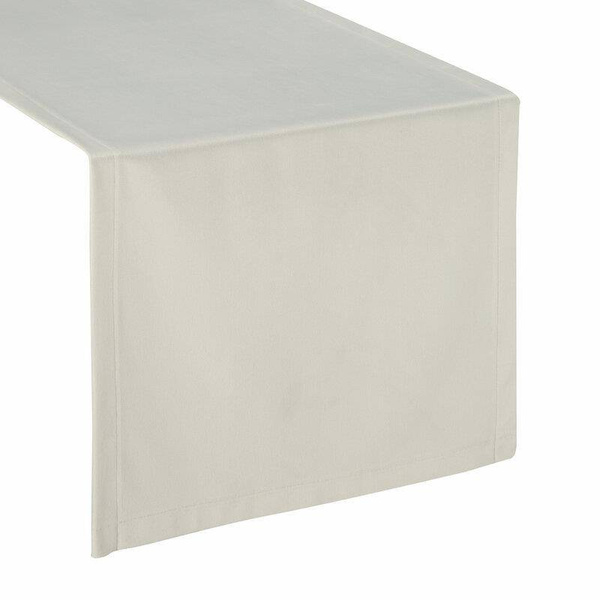 Nadstolnjak od glatkog baršuna s ukrasnom trakom 40x140 Velvet