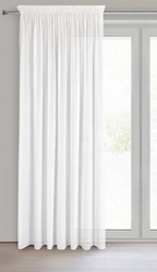 Zavjesa DEBRA na traci 140x270 cm bijela