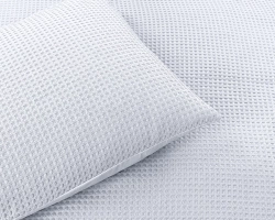 Posteljina s uzorkom vafla 140x220 mikroperkal, posteljina koja se ne pegla