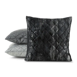 Dekorativna jastučnica 45x45 BLINK 44 izrađena od baršuna, prošivena metodom vrućeg prešanja, ukrašena sjajnim mramornim printom