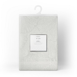 Nadstolnjak 40x200 otporan na mrlje ukrašen jacquard uzorkom lišća ginka i ukrasnim rubom Diana