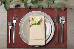 Set od 4 podmetači za stol sa sjajnim koncem 30x40 Glamo