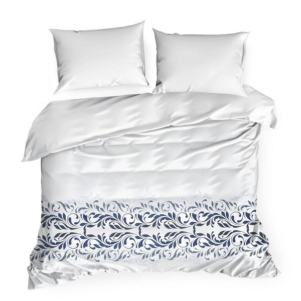 Komplet pościeli satynowej class 02 140x200 cm, 1 szt. 70x80 cm biały Eurofirany