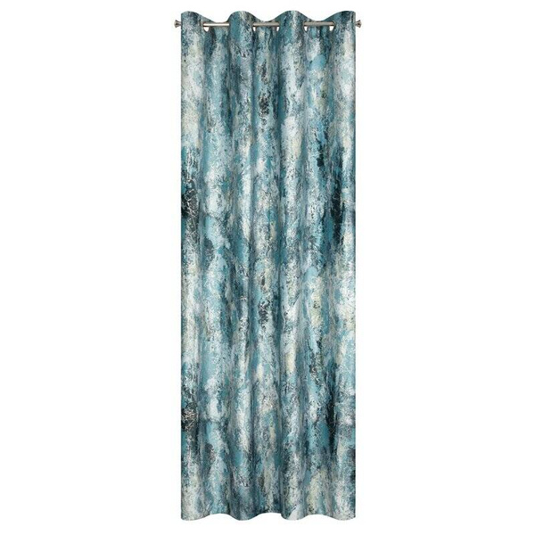 Baršunasta zavjesa sa srebrnim uzorkom, 140x250 cm - MALIA