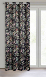 Zavjesa od mekog baršuna s botaničkim uzorkom i 3D efektom 140x250 cm Becky