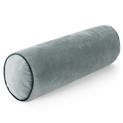 Ukrasni jastuk, valjak 15x45 od baršuna s kontrastnim rubom Gaja