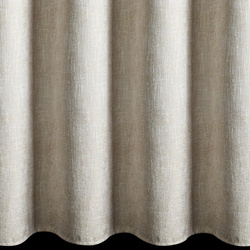 Krem zavjesa od šenil tkanine sa sjajnim koncem 140x250 cm sa zlatnim ušicama - BITSY