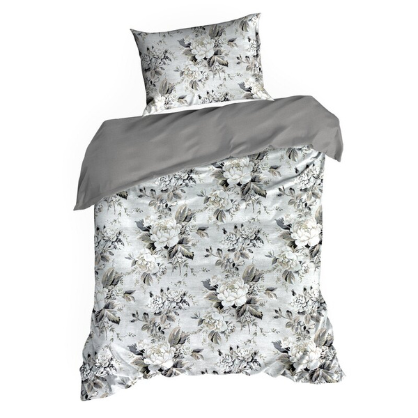 Posteljina 160x200 cm od pamučnog satena s cvjetnim uzorkom SPRING