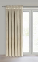 Baršunasta zavjesa ukrašena dubokim naborima i gumbima 85x250 cm (dimenzije zavjese dane nakon sklapanja) zavjesa s tregerima - ALITA