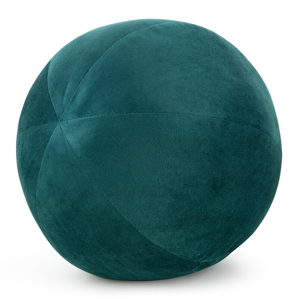 Ukrasni jastuk, kugla O 24 cm od baršuna s kontrastnim rubom Gaja  