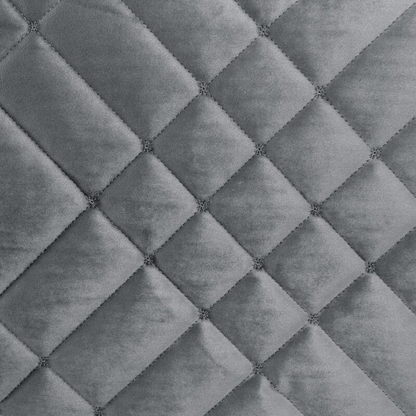 Baršunasti prekrivač za krevet 240x220 cm s geometrijskim šavovima RIA 6