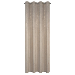 Baršunasta zavjesa 140x250 ukrašena zlatnim uzorkom i zlatnim ušicama - DARA