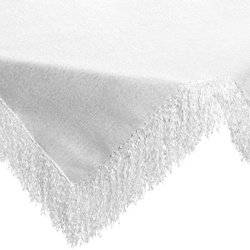 Stolnjak 85x85 ukrašen trakom s resama Tina