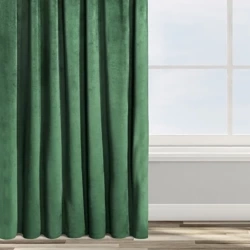 Zavjesa od jednobojnog mekog baršuna trakasta 140x270 cm ružičasta ROSA