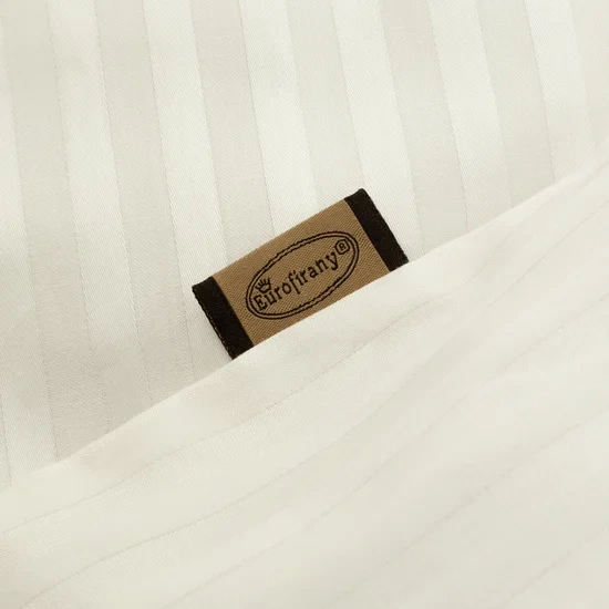 Premium prugasta posteljina za apartmane od pamučnog satena 160x200