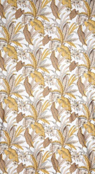 Zavjesa od mekanog baršuna s printom cvijeća i lišća 140x250 Bari