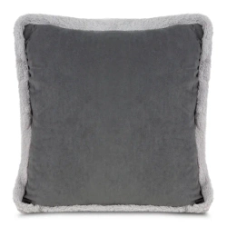 Božićna jastučnica sa stranama obrubljenim krznom 45x45