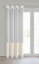 Zavjesa od peruanske tkanine ukrašena aplikacijom 140x250 cm - LIZA