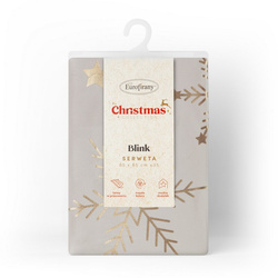 Božićni stolnjak 85x85 cm, baršunasta salveta ukrašena pahuljicama