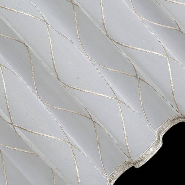 Gotova zavjesa dek 350x140 cm krem boje