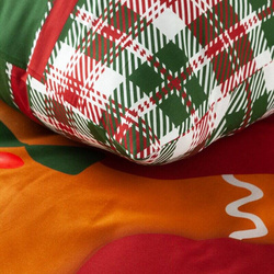 Božićna posteljina 220x200 od pamuka s printom božićnih kolačića Ginger