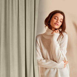 Zavjesa od jednobojnog mekog baršuna trakasta 140x270 cm ružičasta ROSA  