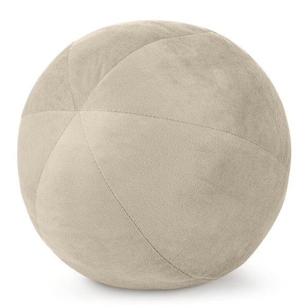 Ukrasni jastuk, kugla O 24 cm od baršuna s kontrastnim rubom Gaja  