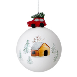 Staklena kugla za božićno drvce ∅ 10cm