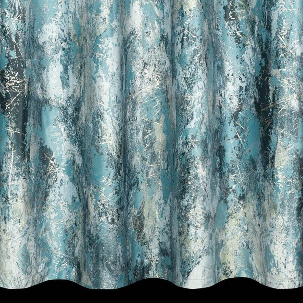 Baršunasta zavjesa sa srebrnim uzorkom, 140x250 cm - MALIA