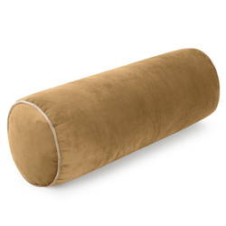 Ukrasni jastuk, valjak 15x45 od baršuna s kontrastnim rubom Gaja