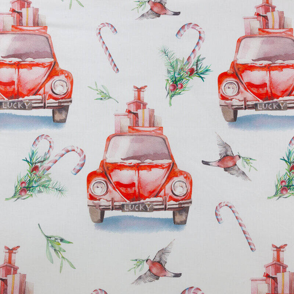 Božićna posteljina s printom božićnih bombona 220x200 mikrovlakno Candy