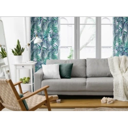 Baršunasta zavjesa 140x250 s printom palminog lišća Palms