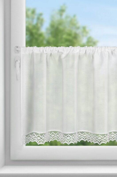 Zavjesa CLARIE na traci 150x60 cm bijela