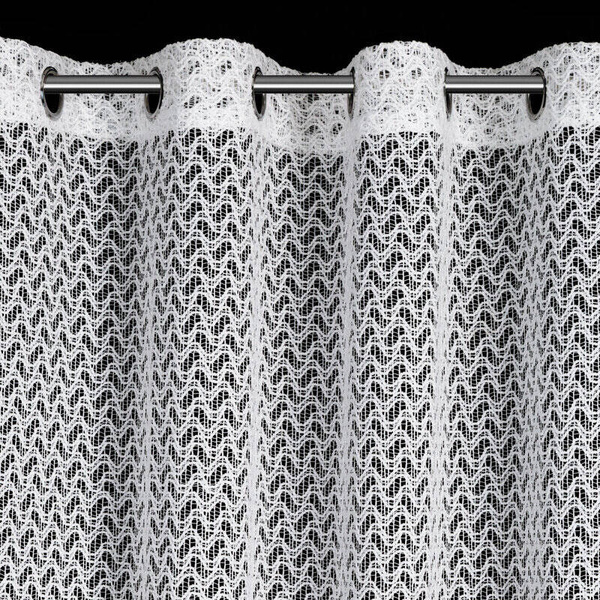 Gotova mrežasta zavjesa 140x250 ukrašena šenil koncem Clara