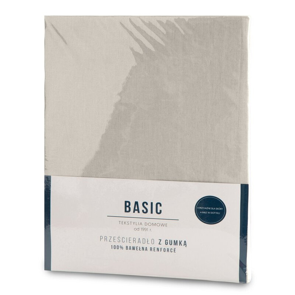 Pamučna plahta s gumicom 180x200 + 30 cm, 105 g/m2 BASIC