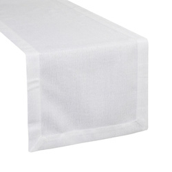 Bijeli nadstolnjak 40x140 s ukrasnim rubom 40x200 Stella 2