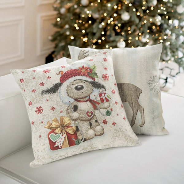 Tapiserijska jastučnica 45x45 cm pamučna s božićnim motivom GOB