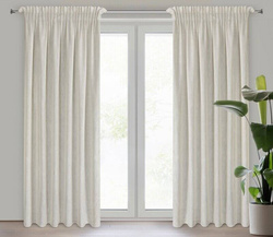 Zavjesa od tkanine s lanom  u eko stilu 140x300 trakasta Judita