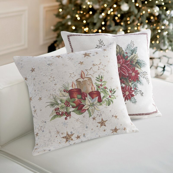 Tapiserijska jastučnica 45x45 cm pamučna s božićnim motivom GOB