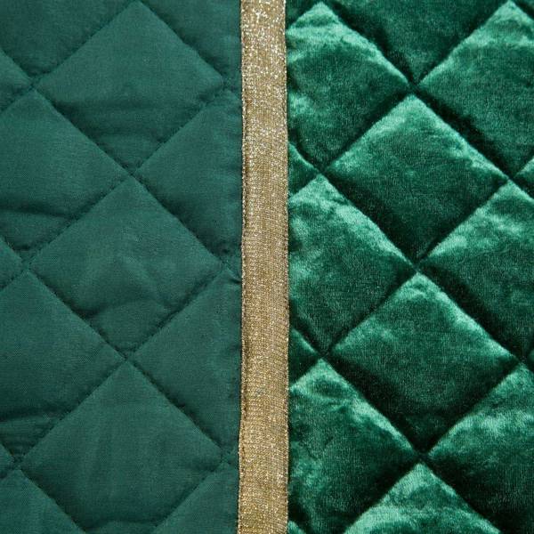 PREMIUM  baršunasti pokrivač ukrašen sjajnim ukrasima, prošiven tradicionalnom metodom šivanja 220x240 Kristin