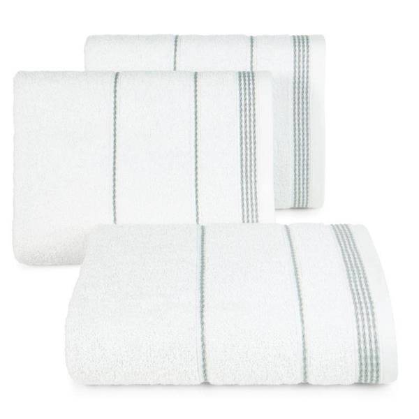 Ręcznik kąpielowy biały 30x50 z tkaniny bawełnianej frotte o gramaturze 500 GSM Mira Eurofirany